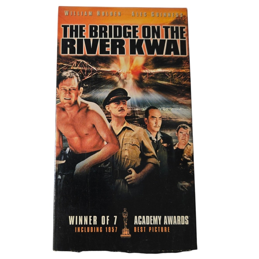VTG 1957 The Bridge On The River Kwai Vhs Tape Columbia‎ Tristar Movie 2000 EUC